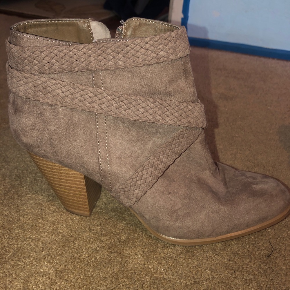 Brown booties from boutique